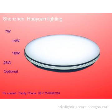 Bilateral Silver LED Ceiling Mount light Round 14w Hot 2013 High Power